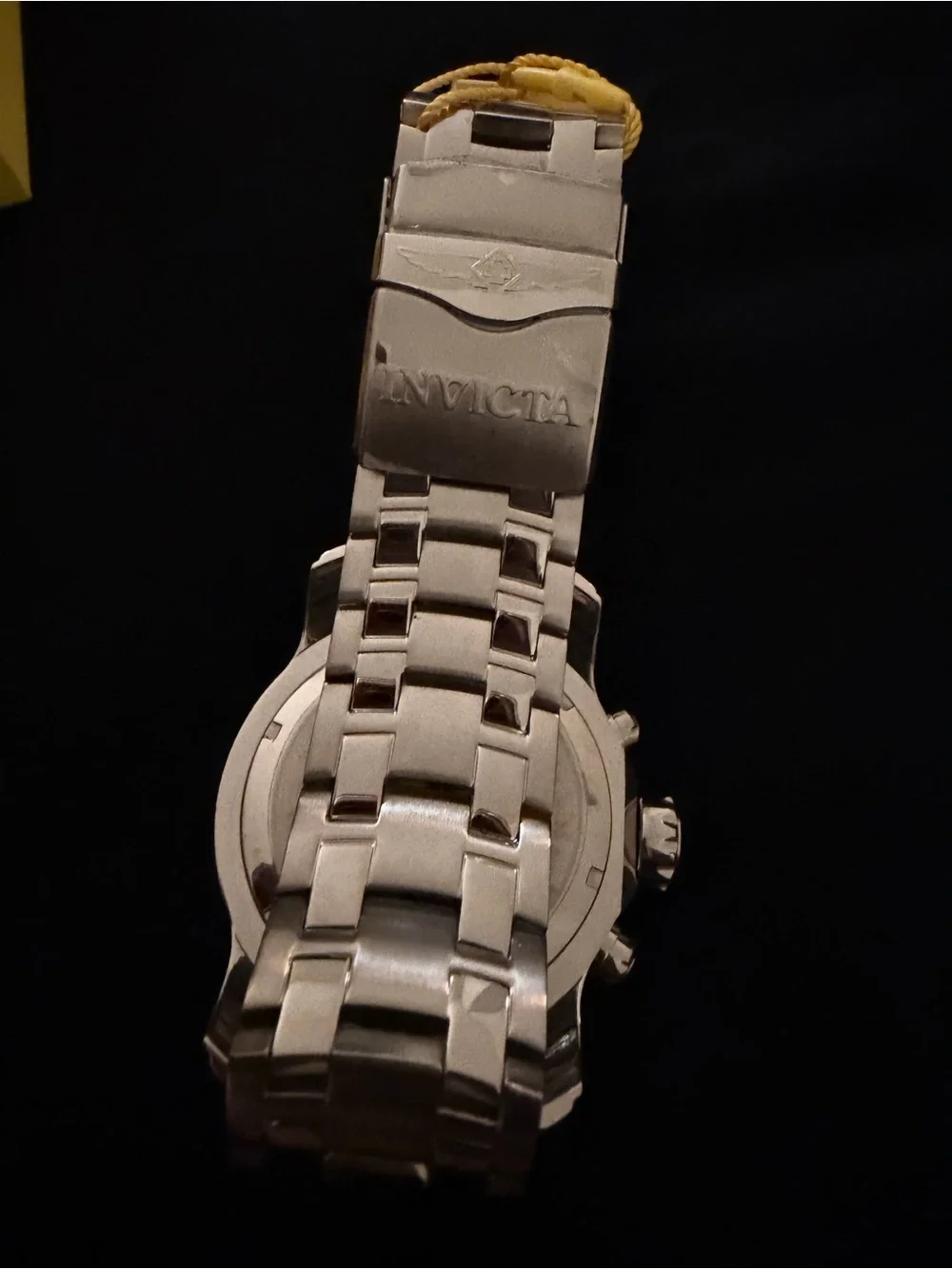 Invicta Men's Stainless Steel Chronograph Watch - Black & Silver
